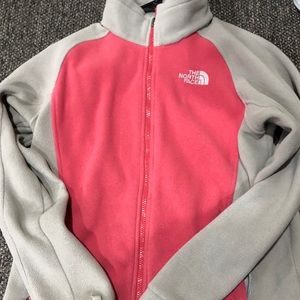 Gray and Pink Northface 🧥